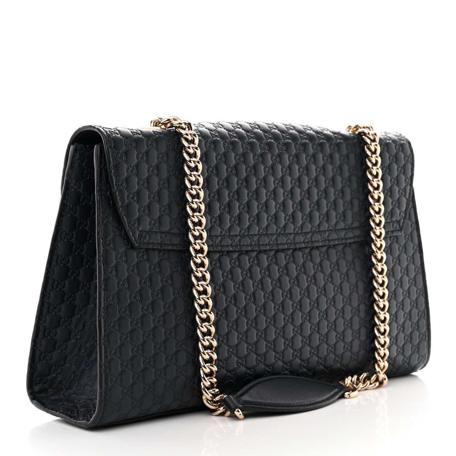 Gucci Microguccissima Medium Emily Chain Shoulder Bag Blue 3 of 13