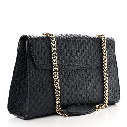 Gucci Microguccissima Medium Emily Chain Shoulder Bag Blue 3 of 13