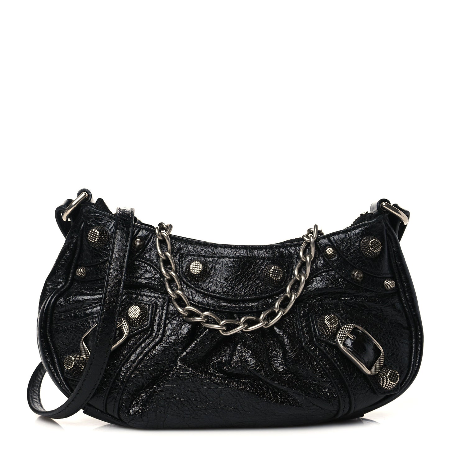 Agneau Arena Le Cagole Mini Purse With Chain Black