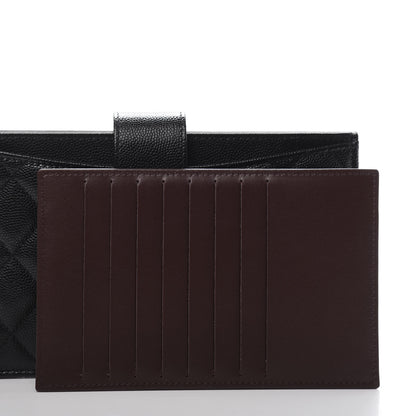 Chanel Caviar Quilted Classic Strap Pouch Black 11 of 12