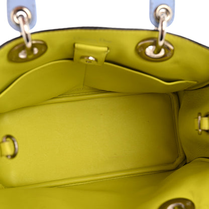 Christian Dior Smooth Calfskin Mini Diorissimo Tote Lavender Jaune Fluo 5 of 17