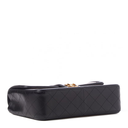 Chanel Lambskin Quilted Large Elegant CC Flap Beige Black 3 of 9