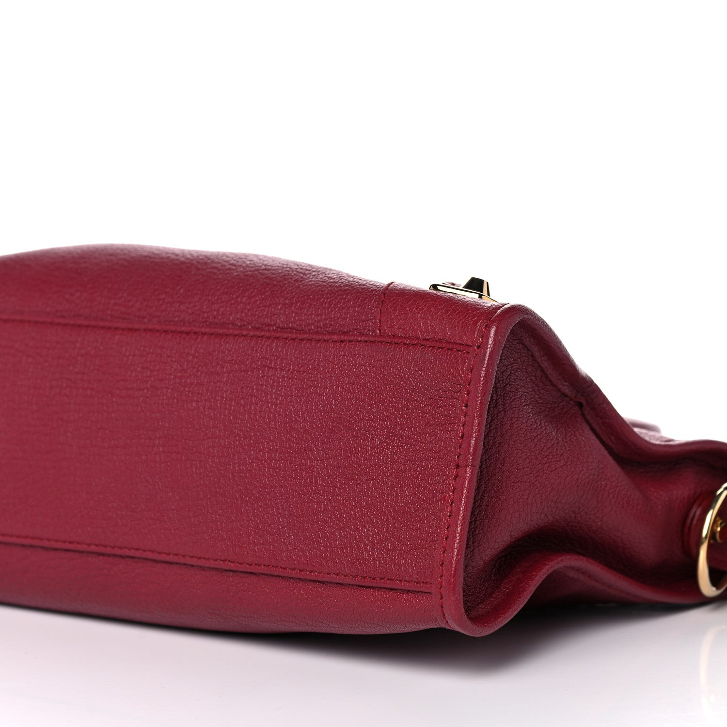 Balenciaga Chevre Gold Metallic Edge Hardware S City Rouge Grenat 9 of 9