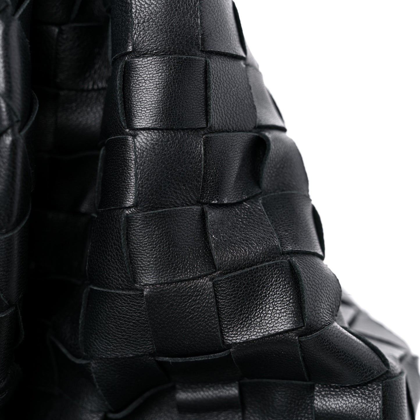Nappa Maxi Intreccio The Pouch Oversized Clutch Black