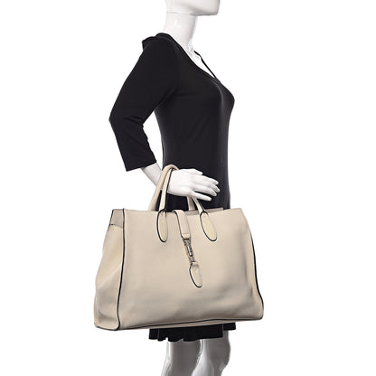 Gucci Soft Calfskin Medium Jackie Top Handle Bag Antique White 2 of 12
