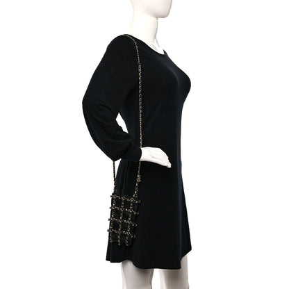 Chanel Lambskin Tech Me Out Clutch With Chain Black 2 of 11