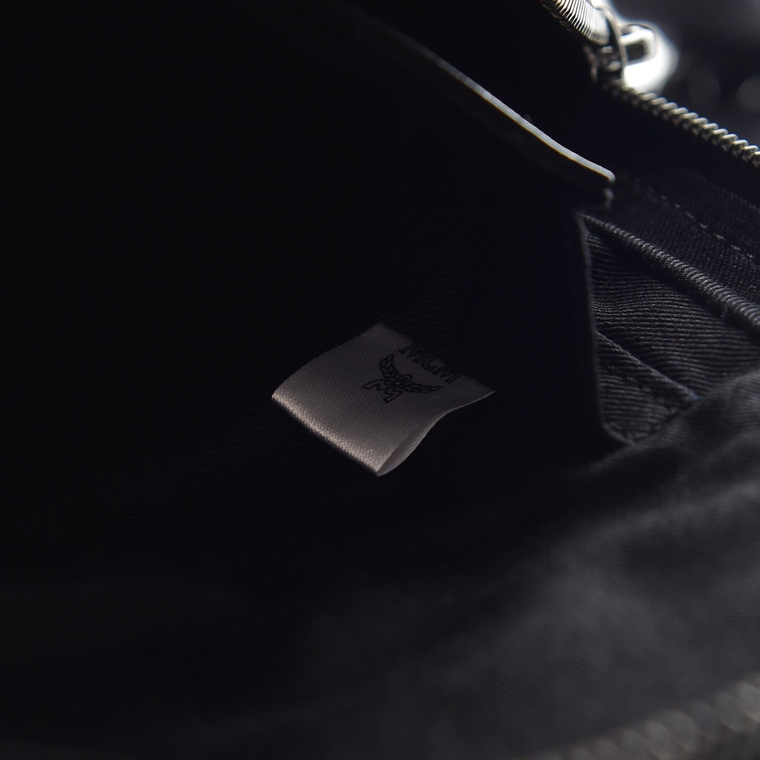 MCM Calfskin Ottomar Monogram Duke Backpack Black 7 of 9