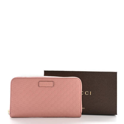 Gucci Microguccissima Zip Around Wallet Soft Pink 8 of 8
