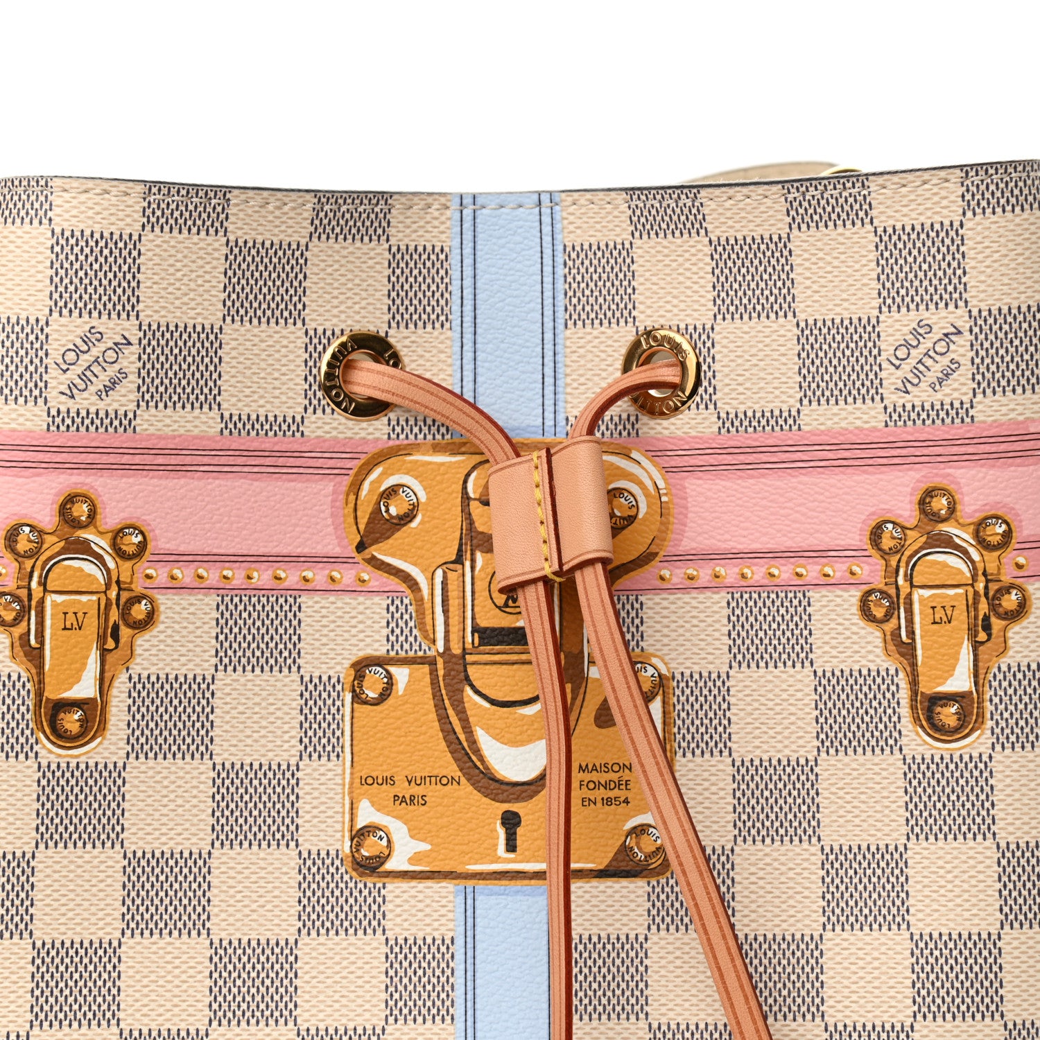 Louis Vuitton Damier Azur Summer Trunks Neonoe 7 of 9
