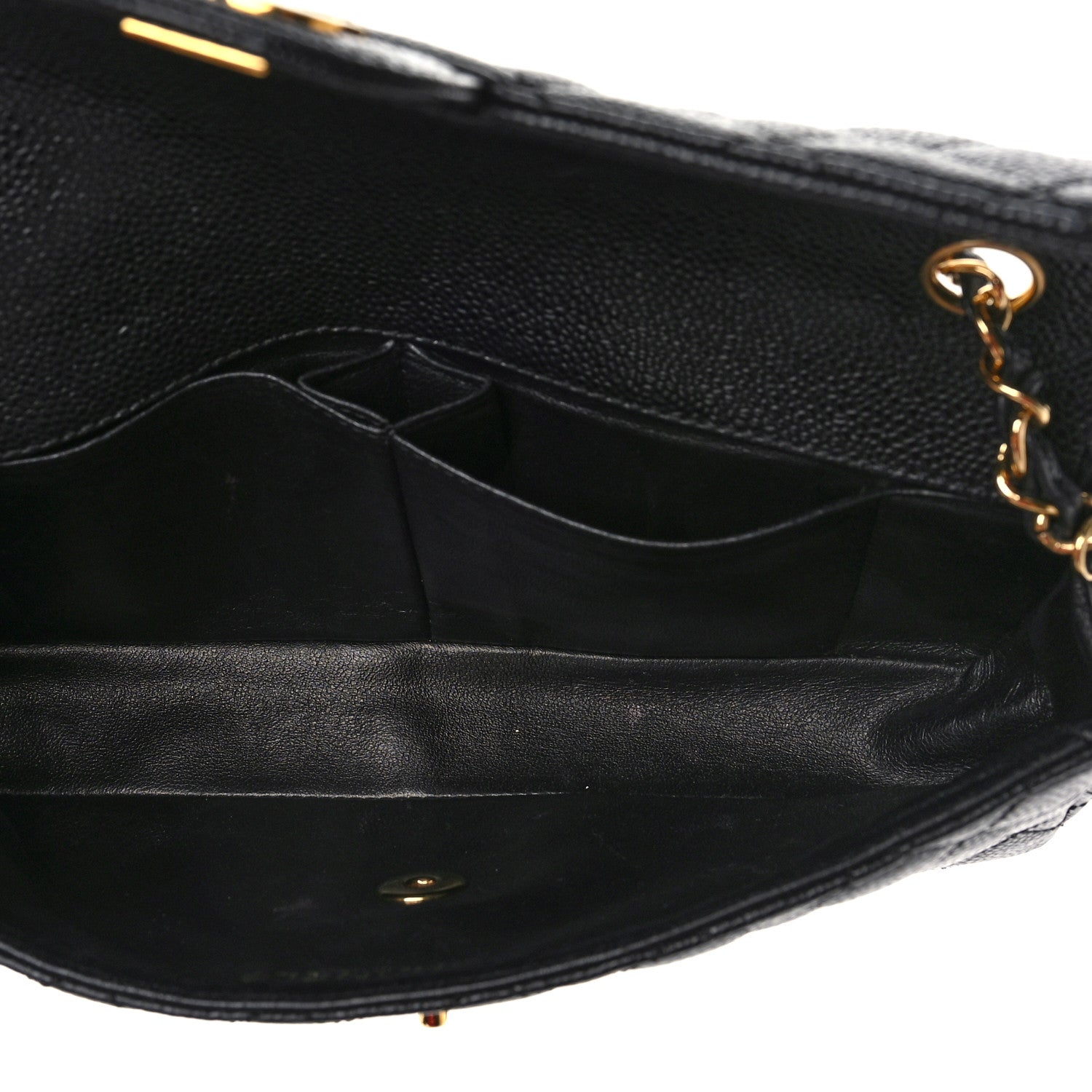 Chanel Caviar Quilted East West Flap Black 5 of 10