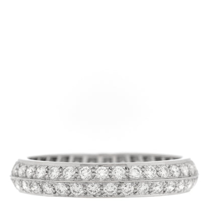 Van Cleef & Arpels Platinum Diamond Couture Wedding Band Ring 52 6 1 of 6