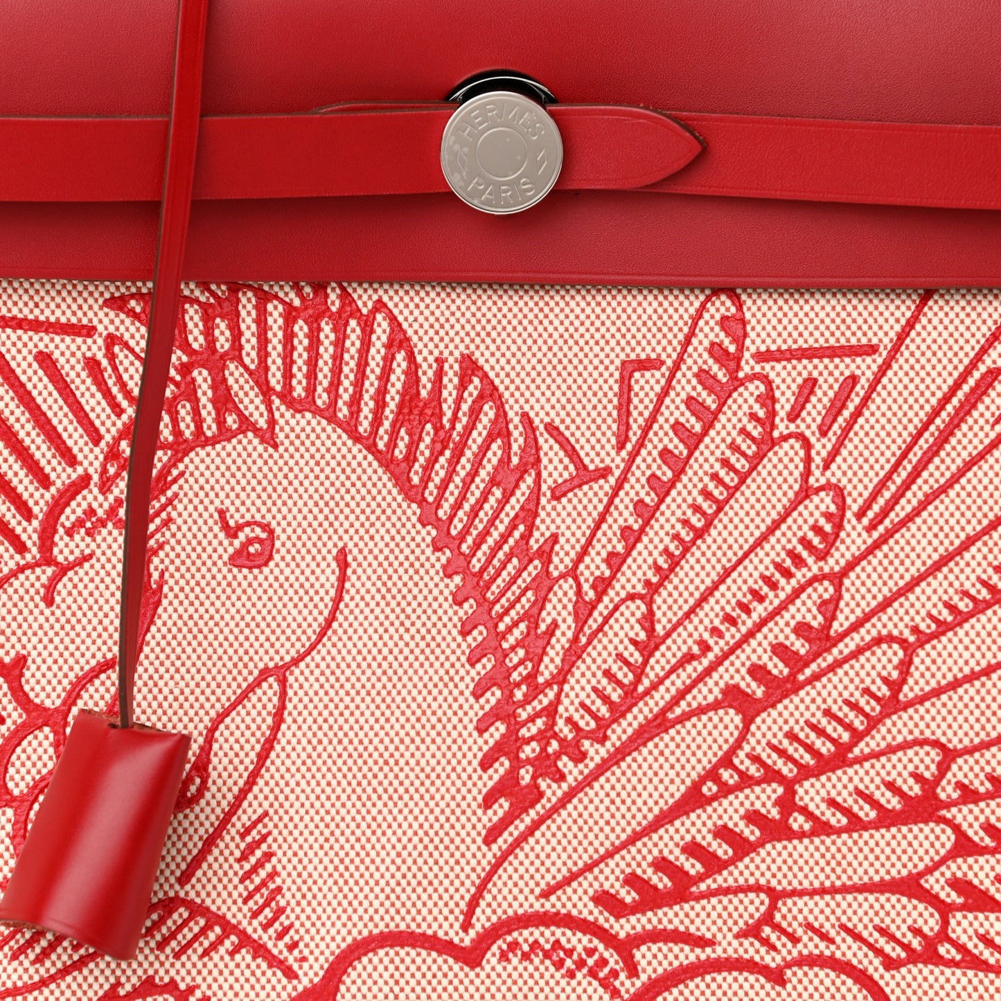 Vache Hunter Toile Pegase Pop Herbag Zip Retourne 31 PM Rouge Piment