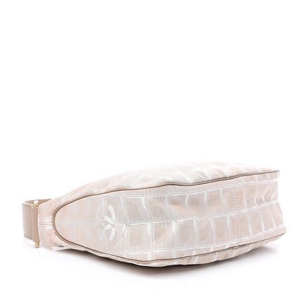Chanel Nylon Travel Hobo Beige 3 of 10