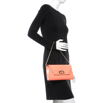 Christian Louboutin Patent Vero Dodat Clutch Flamingo 2 of 7