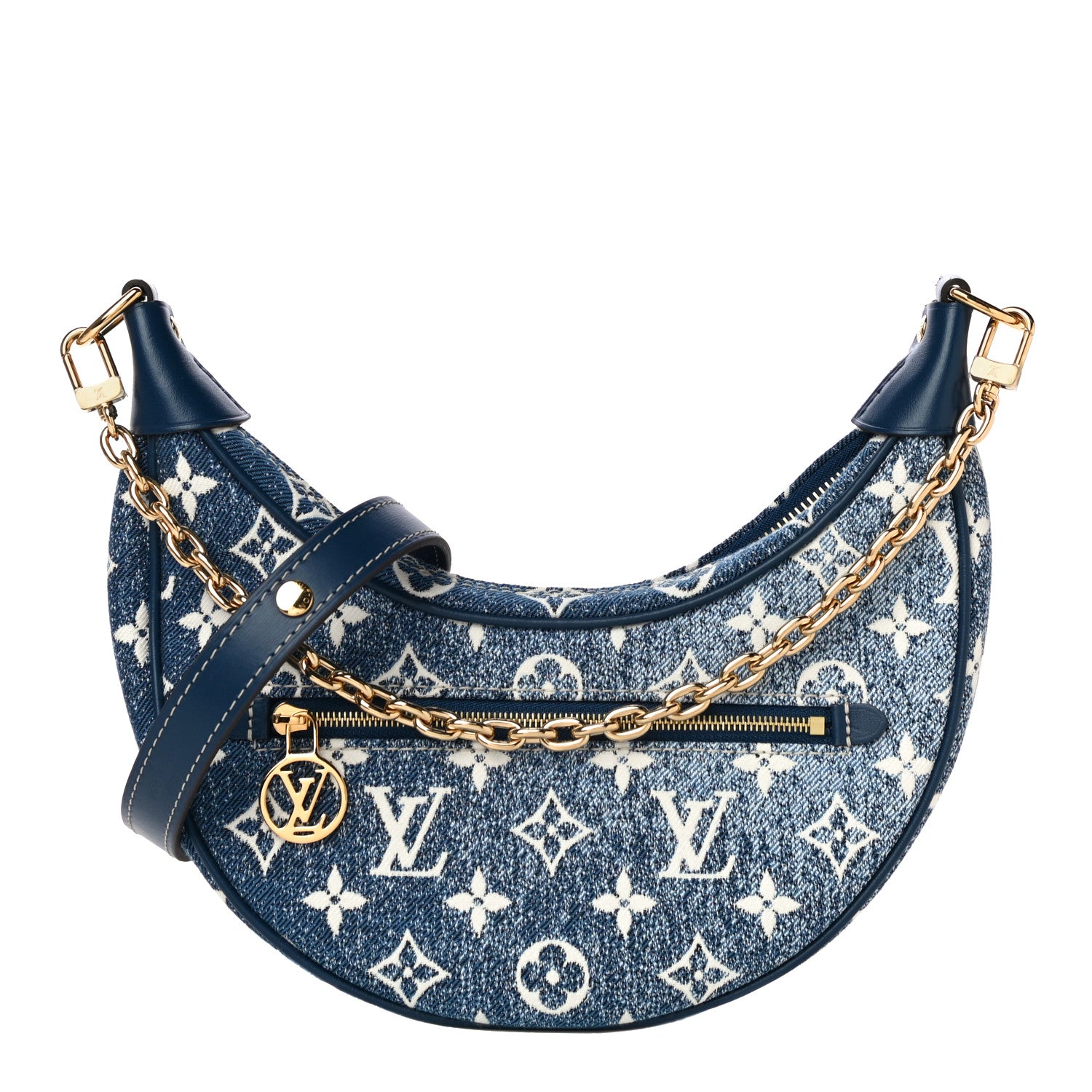 Louis Vuitton Monogram Jacquard Denim Loop Bleu 1 of 9