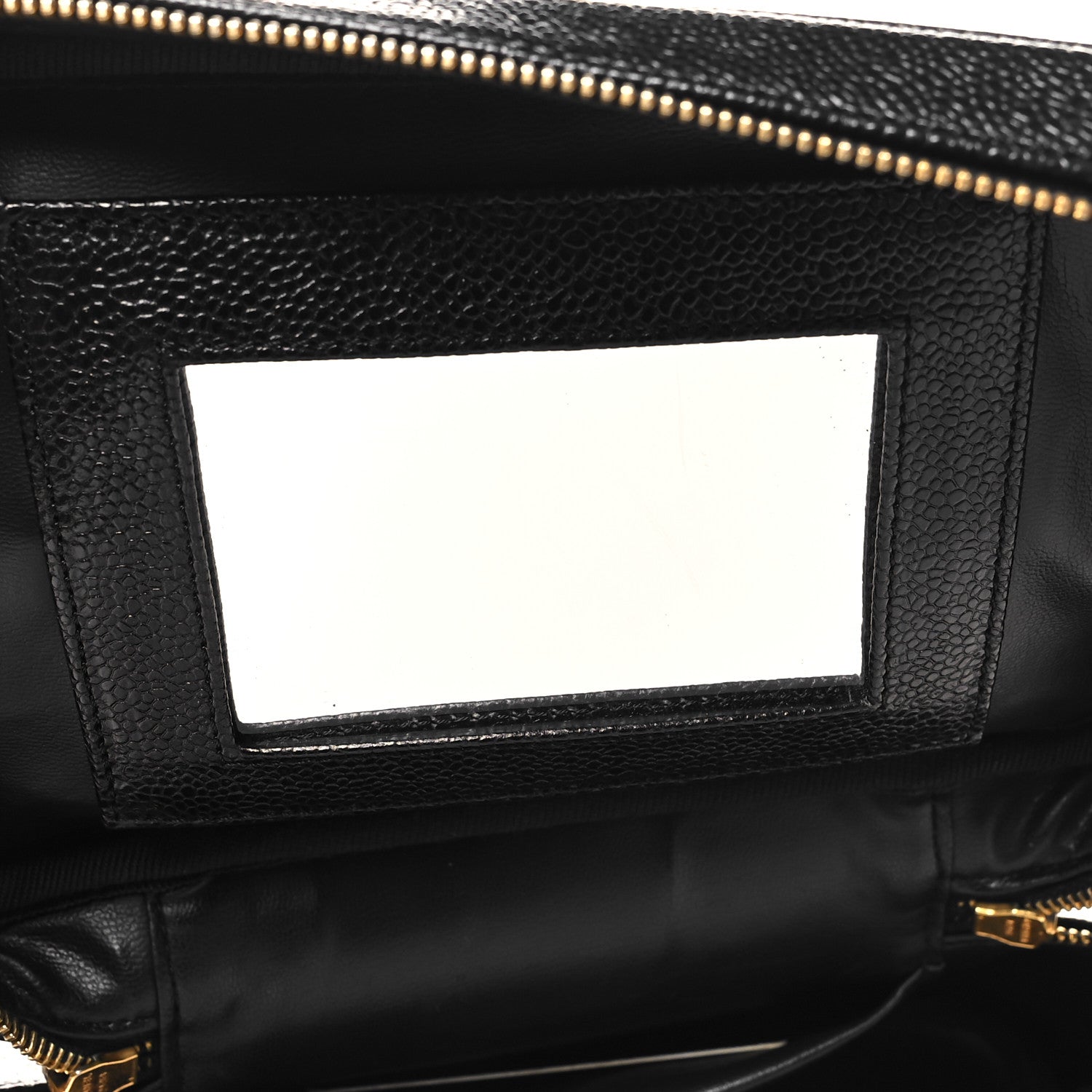 Chanel Caviar CC Vanity Cosmetic Case Black 7 of 10