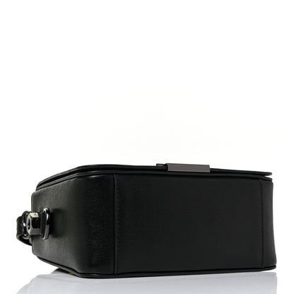 Off-White Calfskin Diag Flap Bag Black White 4 of 9