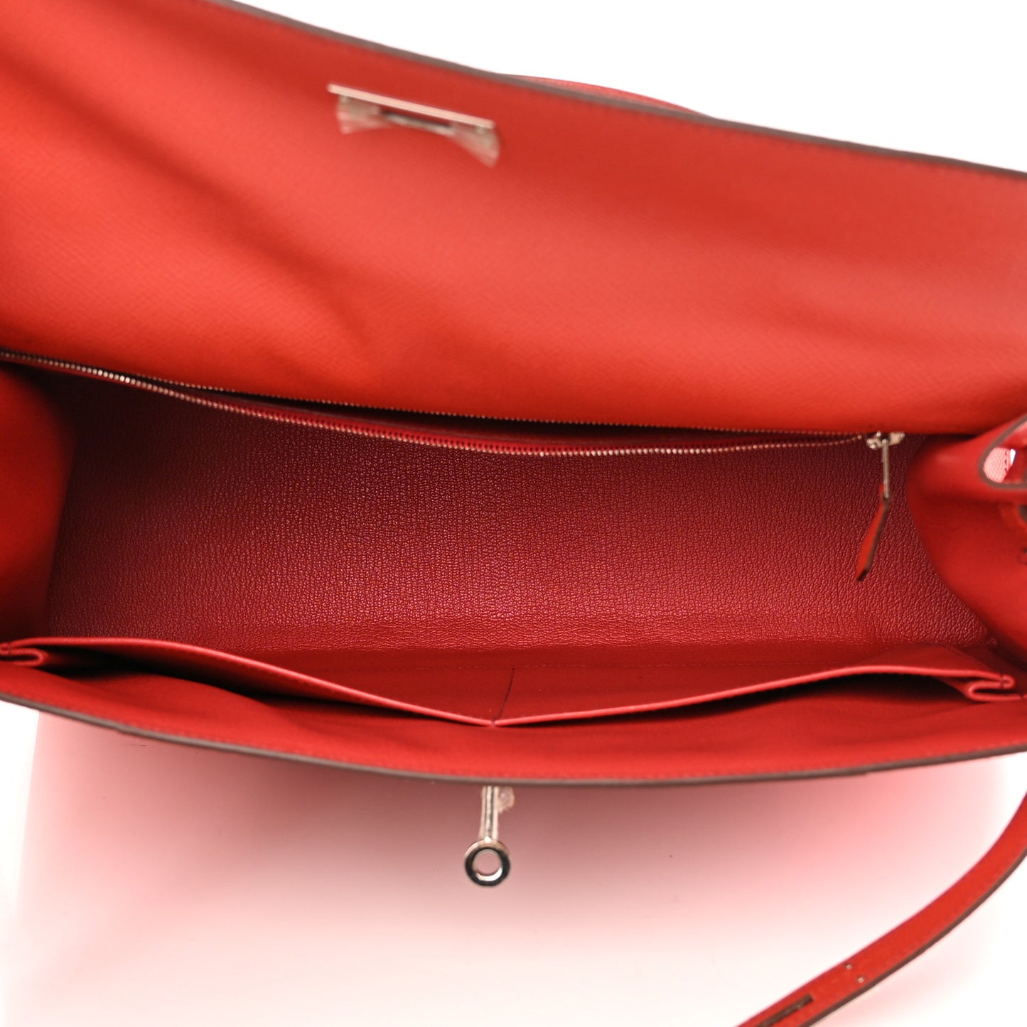 Epsom Kelly Flag Sellier 35 Corail Flamingo Pink