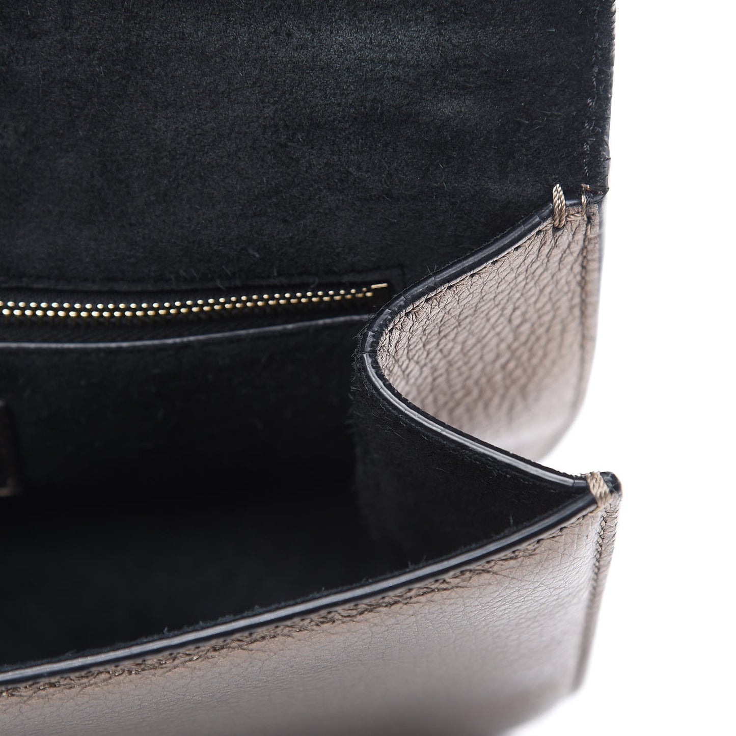 Metallic Vitello Medium Glam Lock Rockstud Flap Sasso