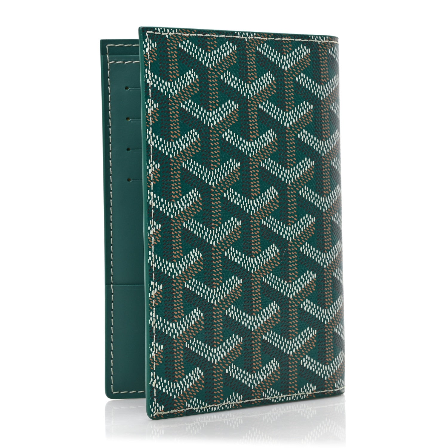 Goyard Goyardine Passport Wallet Green 3 of 6