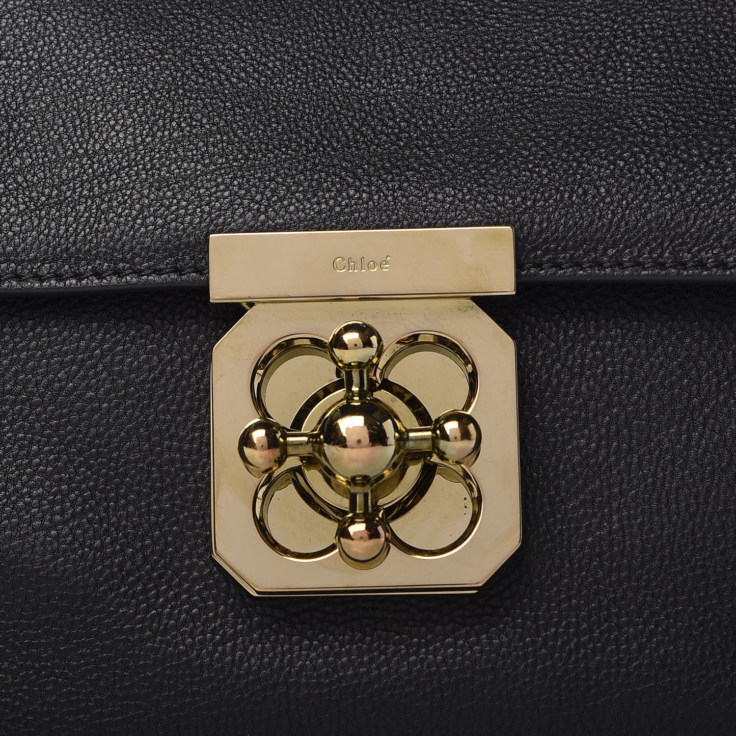 Calfskin Medium Elsie Shoulder Bag Black