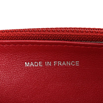 Chanel Caviar Timeless CC Wallet on Chain WOC Red 7 of 11