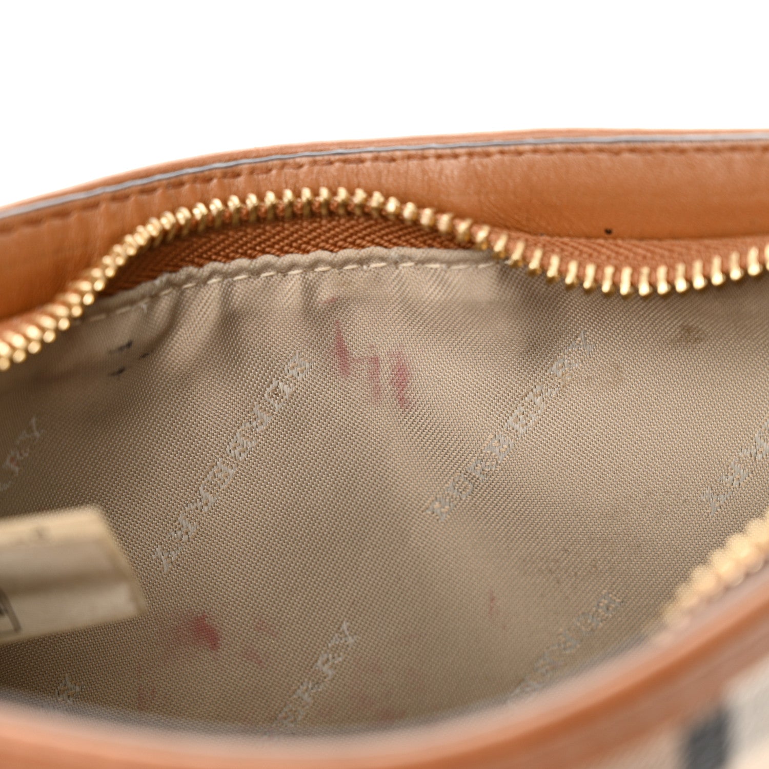 Burberry Haymarket Check Clara Pochette Brown 12 of 15