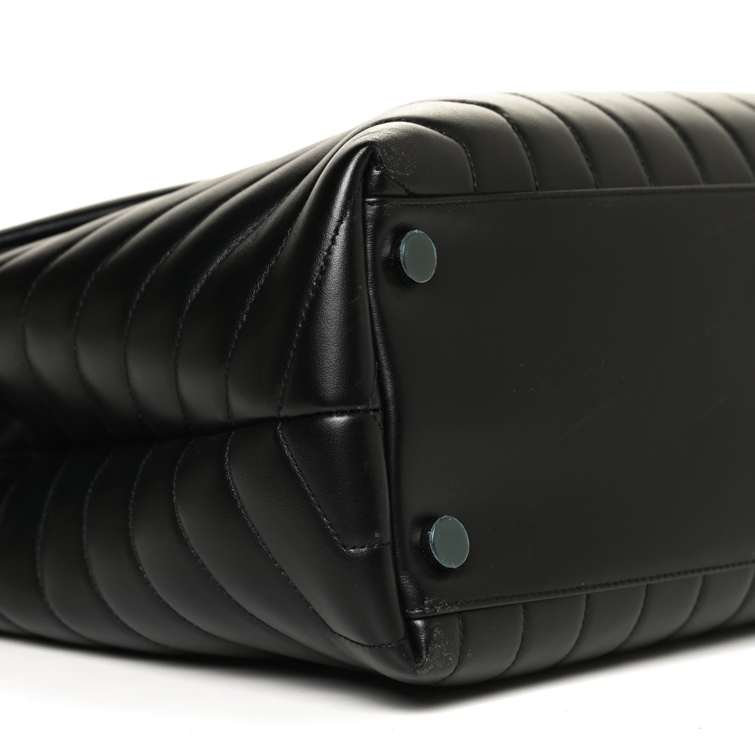Saint Laurent Calfskin Y Quilted Monogram Large Loulou Chain Satchel Black 10 of 11