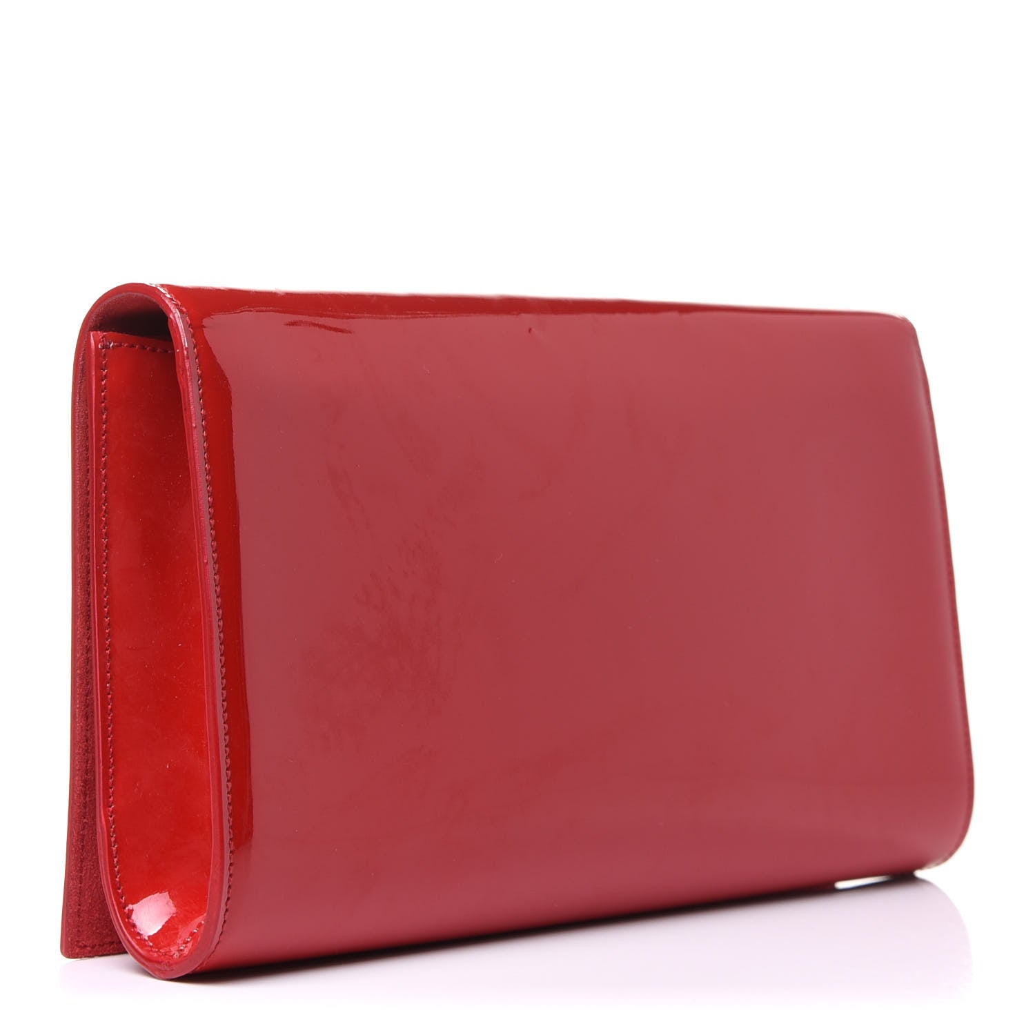 Saint Laurent Patent Monogram Large Belle De Jour Clutch Red 3 of 8