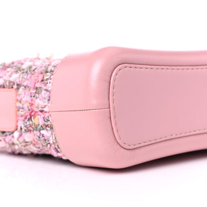 Chanel Tweed Calfskin Small Gabrielle Hobo Light Pink 8 of 14