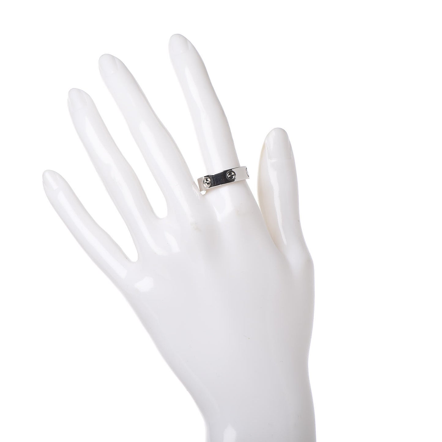 Platinum 5.5mm LOVE Ring 56 7.5