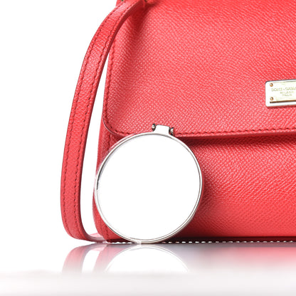 Dolce & Gabbana Dauphine Small Miss Sicily Satchel Roso 11 of 14