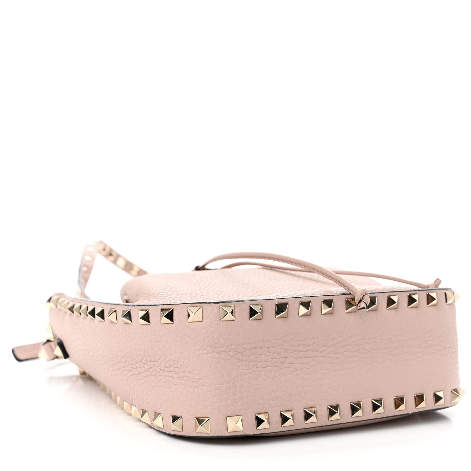 Valentino Garavani Grained Calfskin Rockstud Bucket Bag Poudre 4 of 10