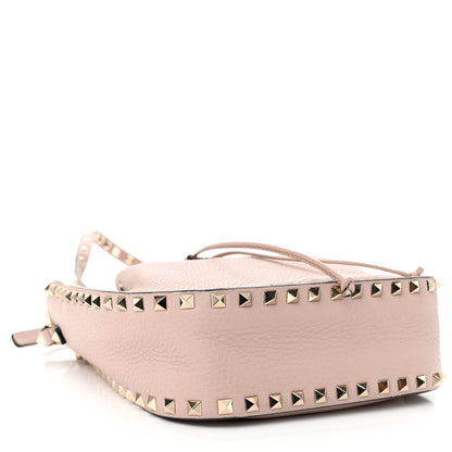 Valentino Garavani Grained Calfskin Rockstud Bucket Bag Poudre 4 of 10