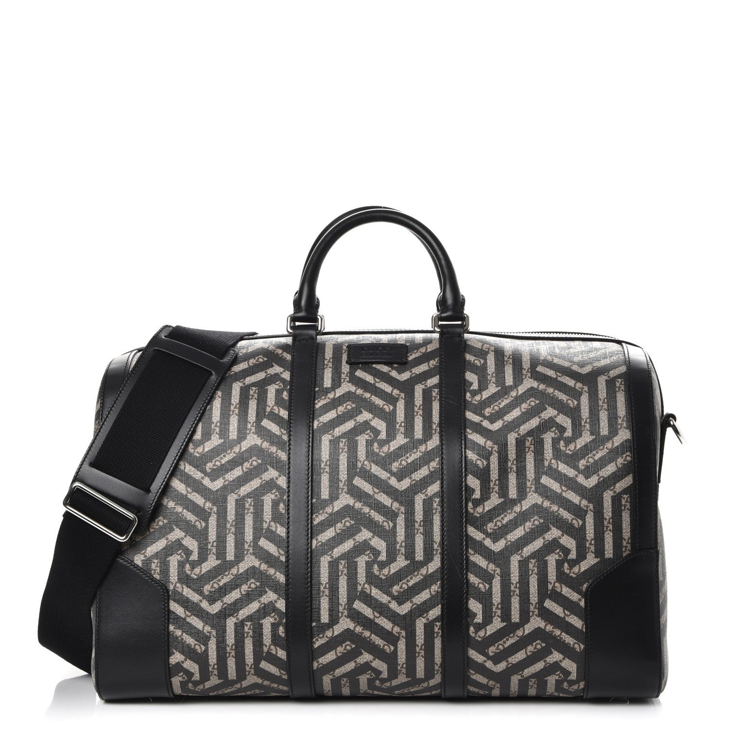 Gucci GG Supreme Monogram Caleido Medium Duffle Black 1 of 9