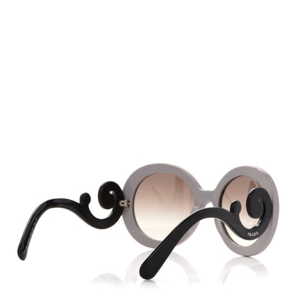 Prada Baroque Sunglasses SPR 27N Grey Black 4 of 7