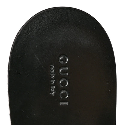 Gucci Calfskin GG Marmont Thong Sandals 40 Black 7 of 10