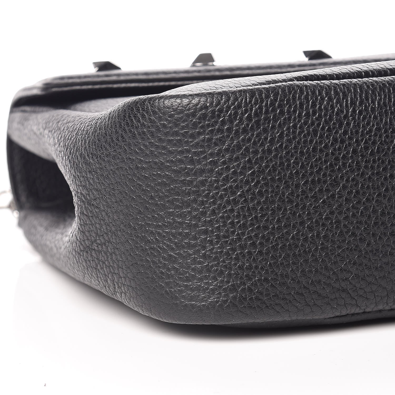 MCM Metallic Grained Calfskin Studded Mini Catherine Crossbody Bag Black 10 of 11