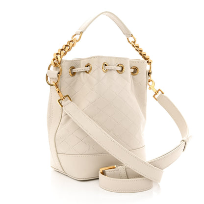 Saint Laurent Lambskin Quilted Small Emmanuelle Bucket Bag Antique Vintage 3 of 10