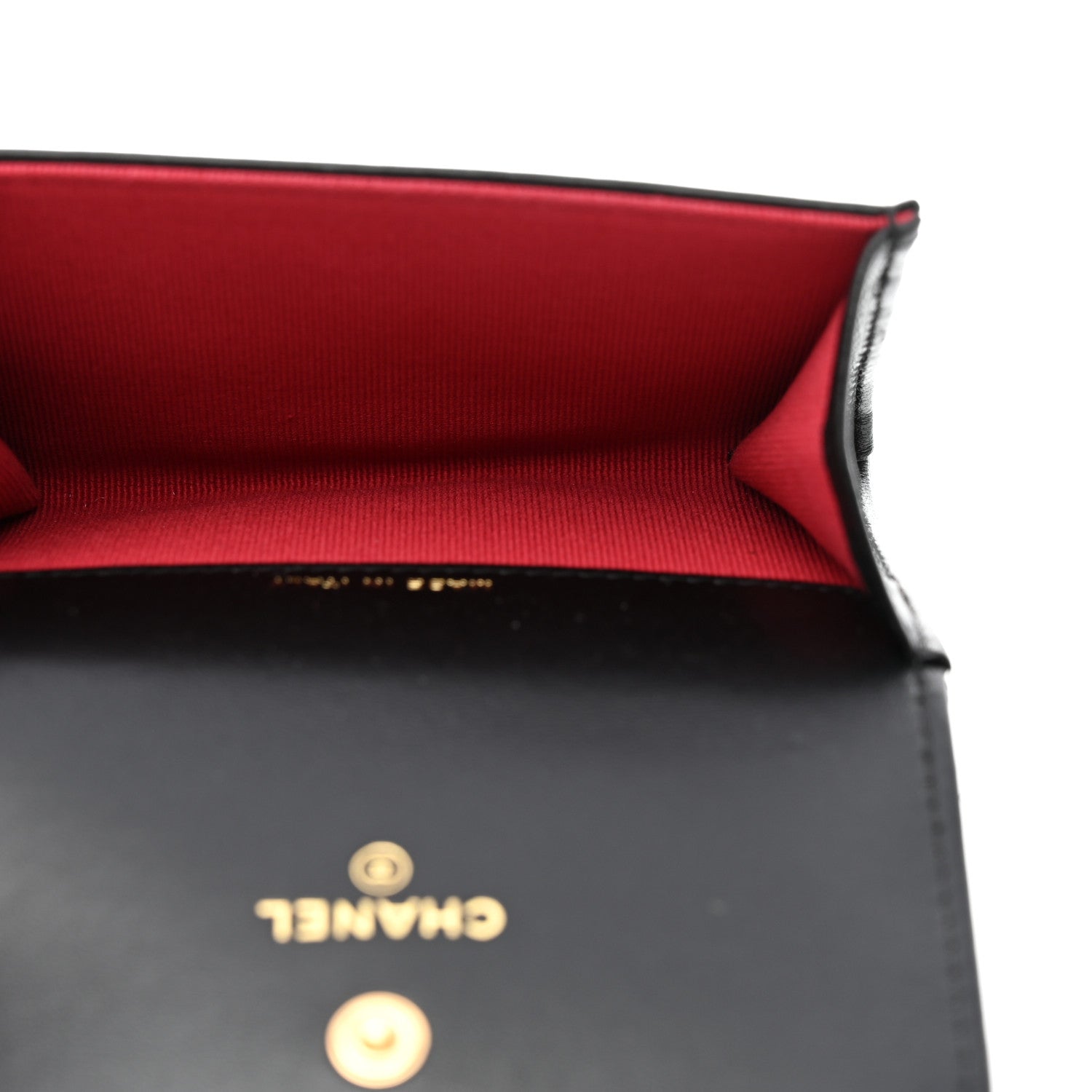 Chanel Lambskin Quilted Chanel 19 Flap Card Holder Black 5 of 16