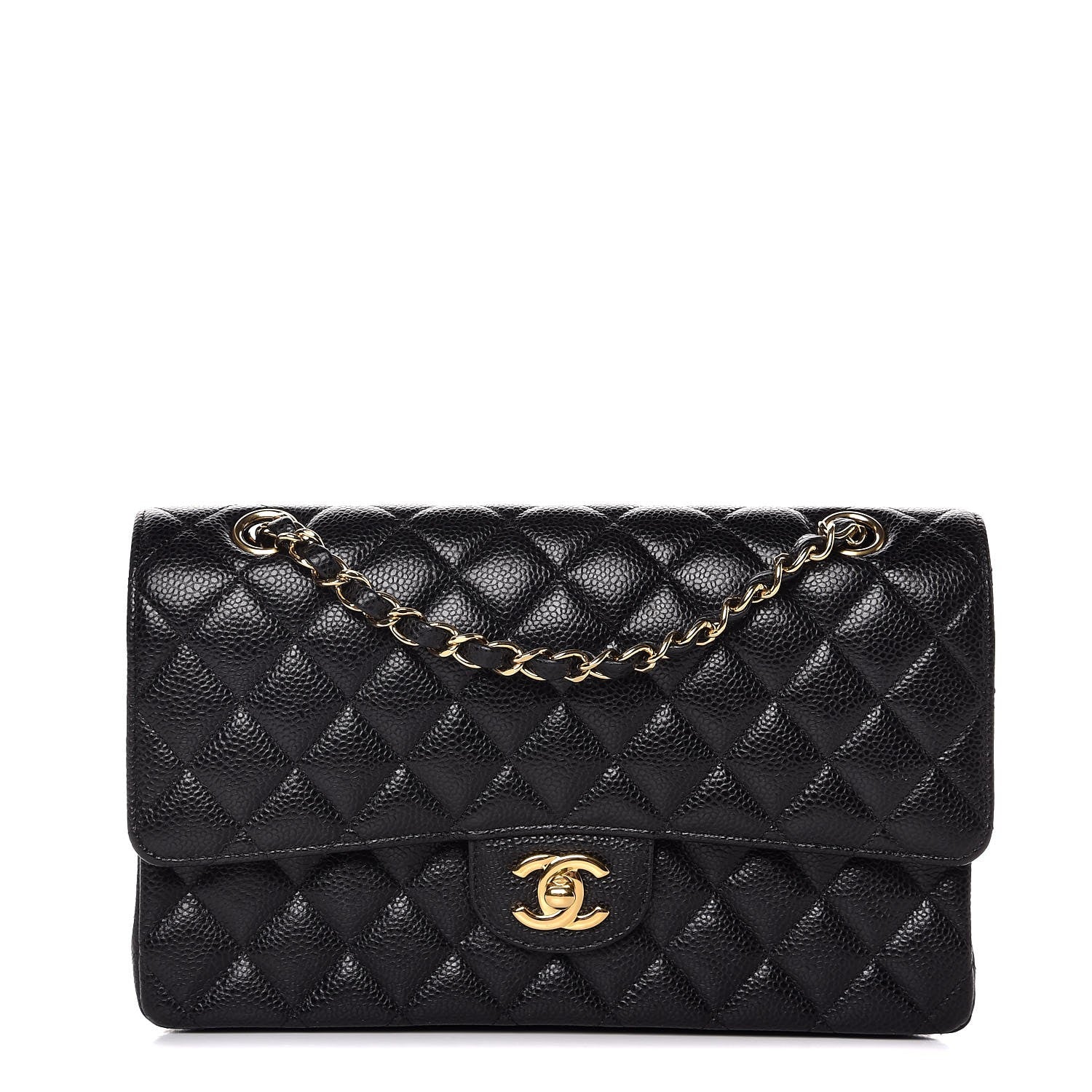 Chanel Caviar Quilted Medium Double Flap Black 1 of 8