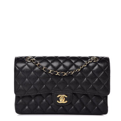 Chanel Caviar Quilted Medium Double Flap Black 1 of 8
