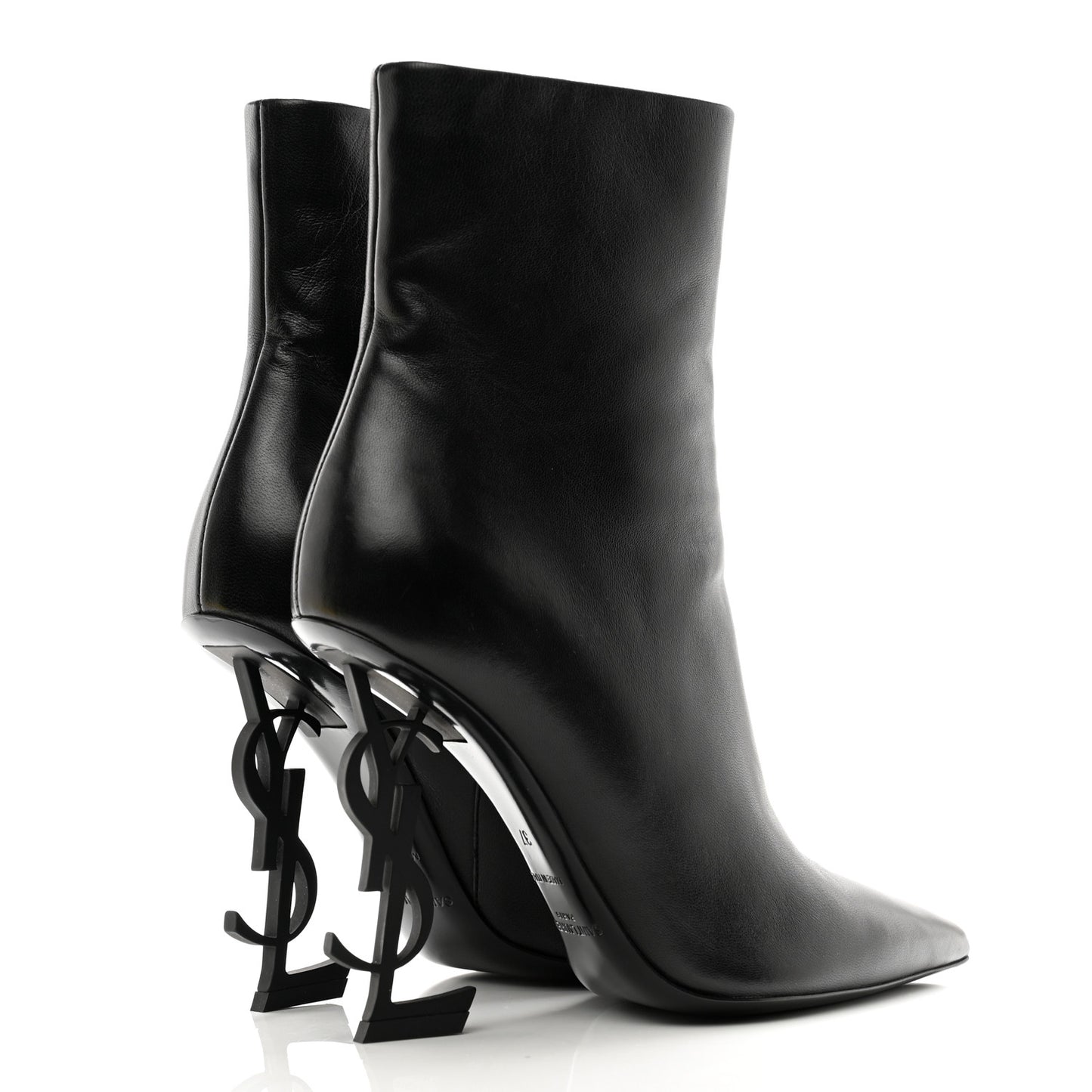 Calfskin Opyum Ankle Boots 37 Black