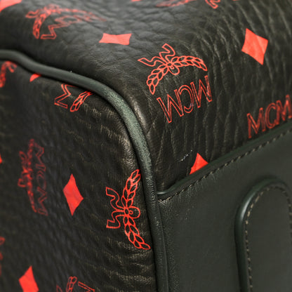 MCM Visetos Large Traveler Weekender Duffle Bag Winter Moss 8 of 12