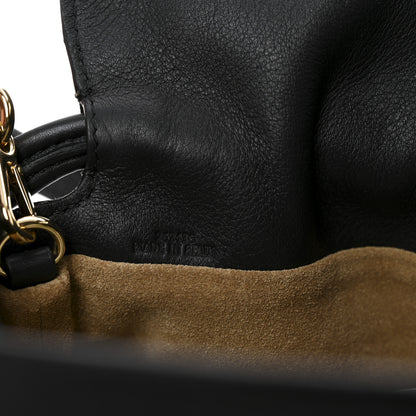 Loewe Calfskin Mini Flamenco Knot Clutch Black 7 of 10