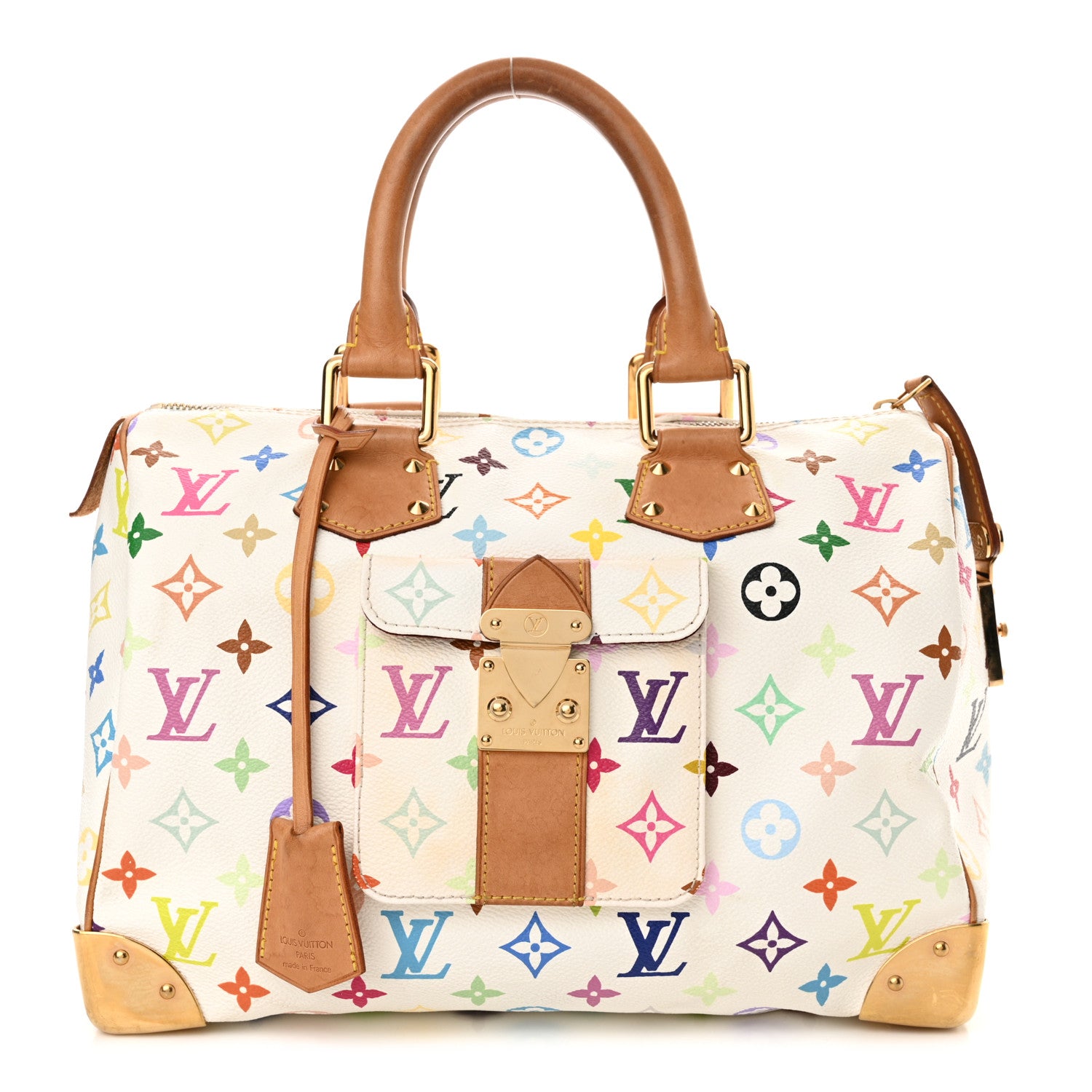 Louis Vuitton Monogram Multicolor Speedy 30 White 1 of 12