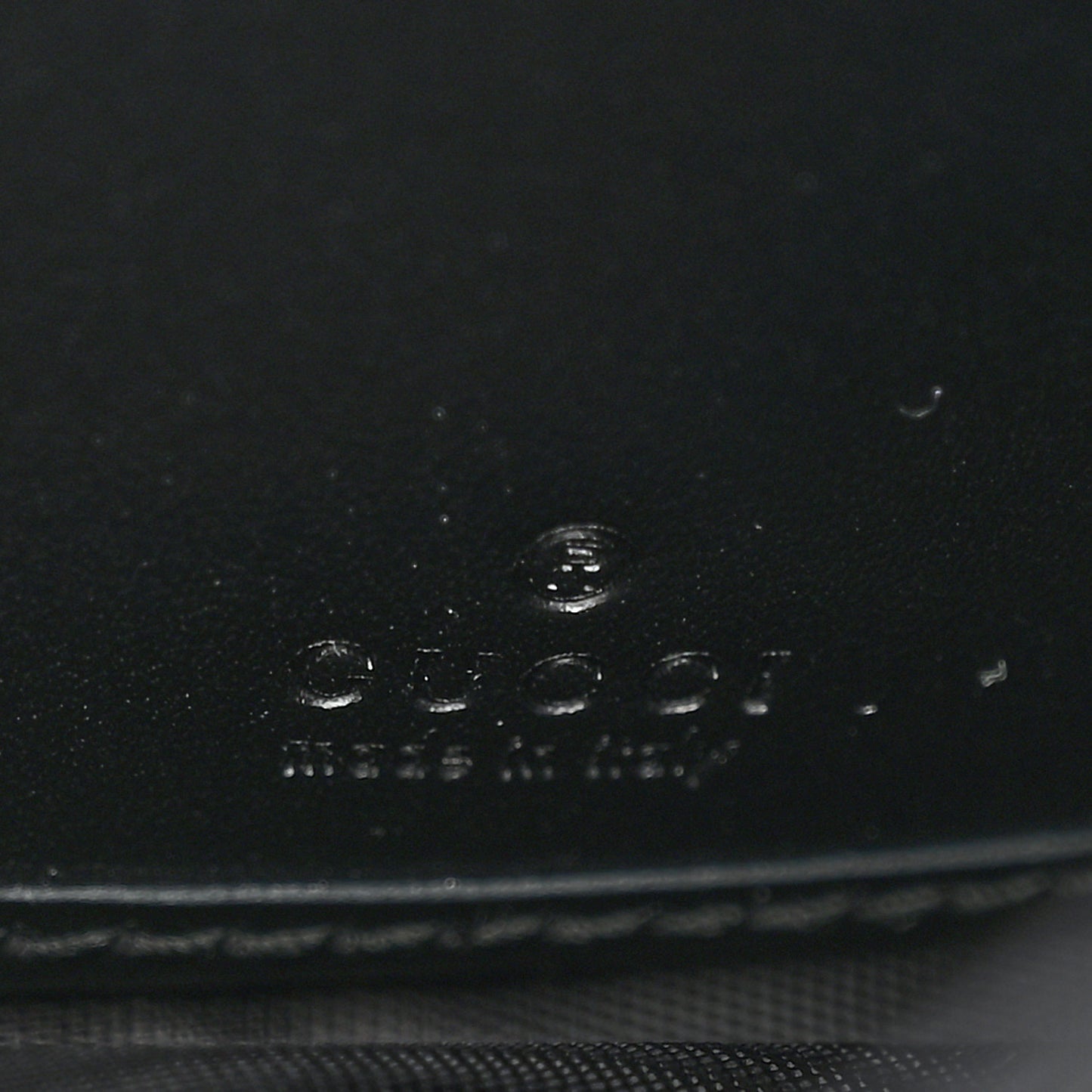 Guccissima Padlock Continental Chain Wallet Black