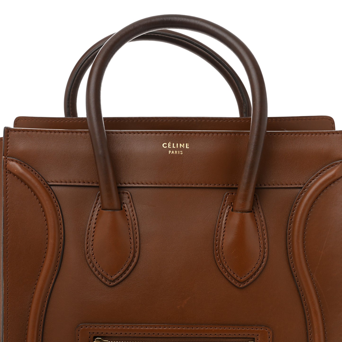 Smooth Calfskin Mini Luggage Sienna