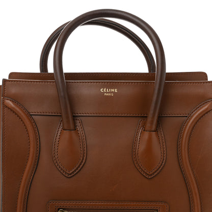 Celine Smooth Calfskin Mini Luggage Sienna 8 of 16