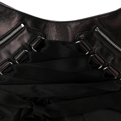 Christian Dior Satin Ballet Evening Bag Black 8 of 10